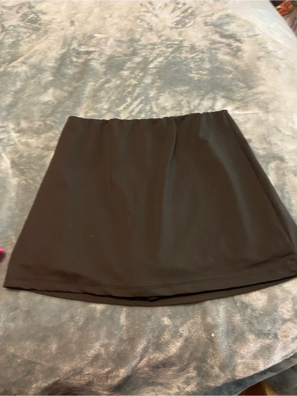 Women's Black Active Skort with Elastic Waist - Picture 2 of 5